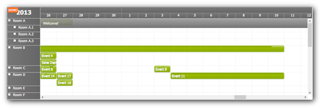 scheduler asp.net mvc css theme green