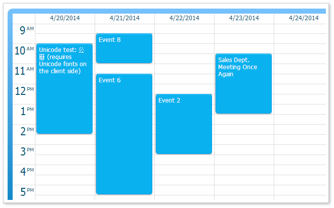 event calendar asp.net mvc css theme blue