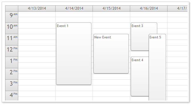 event calendar asp.net mvc css theme white