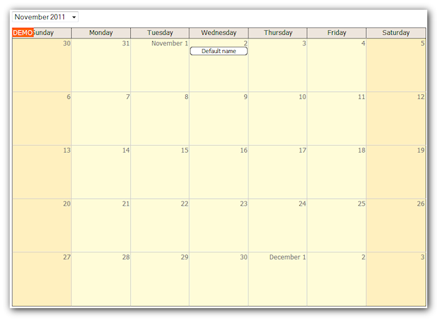 Monthly Mvc Calendar With Dropdown Navigation Jquery C And Vb Net Daypilot For Asp Net Mvc Calendar Scheduler And Gantt Web Components